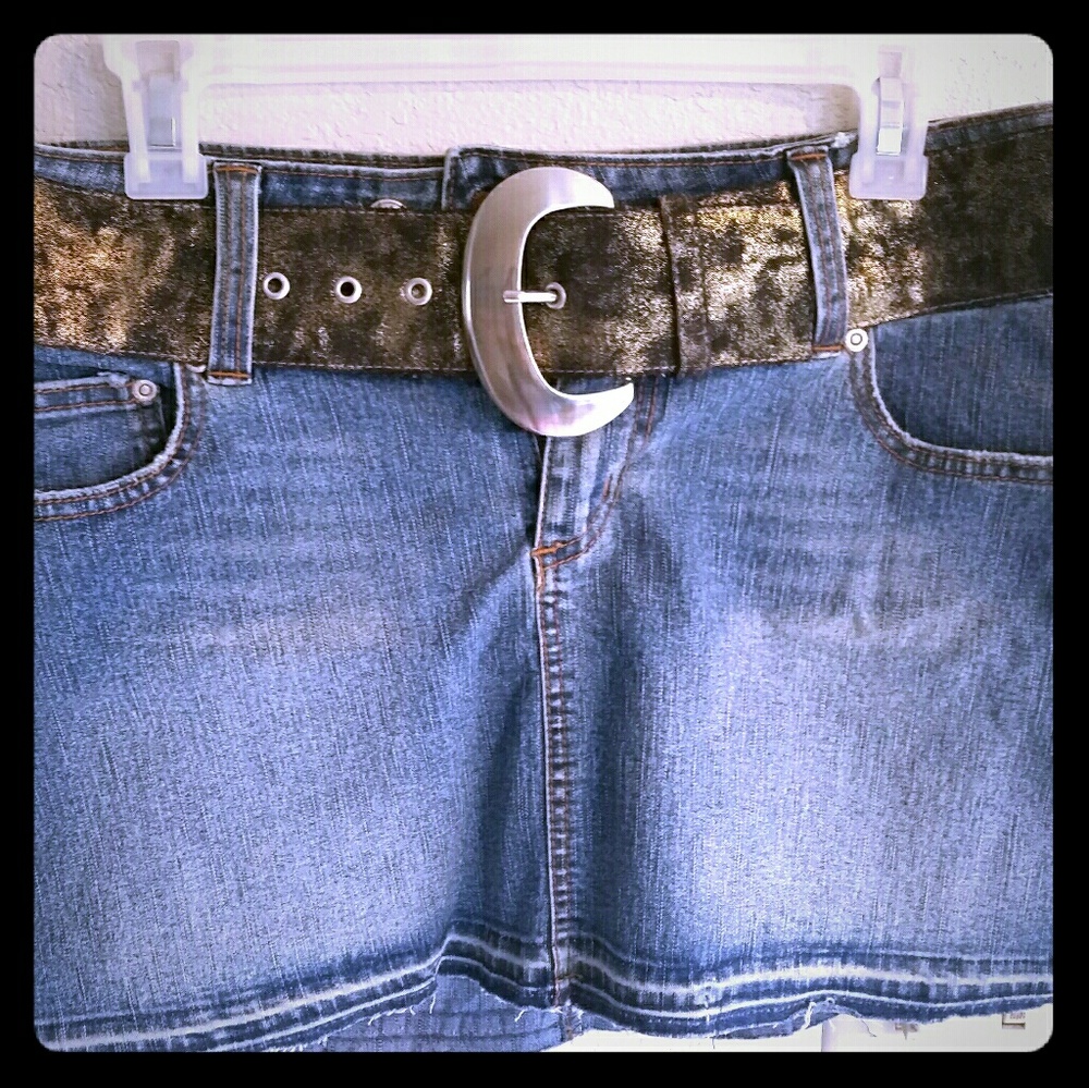 Denim Mini Skirt